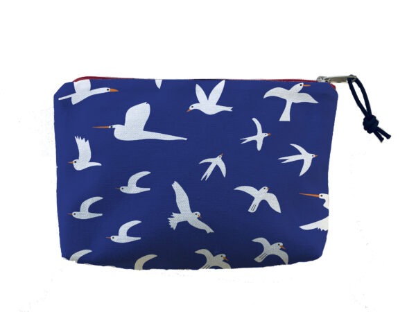 Birds on zippered pouch, ©Solvejg