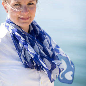 whale silk scarf